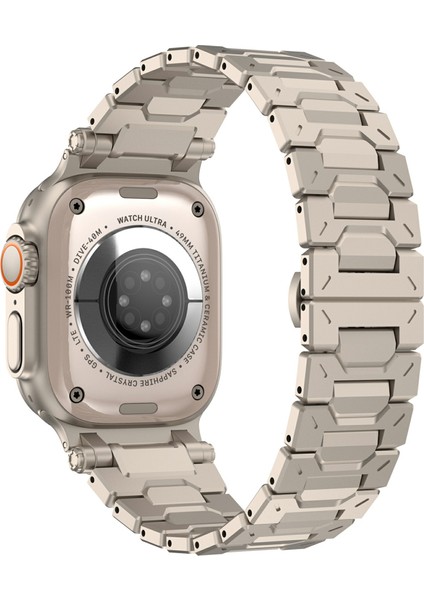 Apple Watch Series 10 46MM / Ultra 2 / Ultra 49MM / Seri 9 8 7 45MM Paslanmaz Çelik Bant (Yurt Dışından)