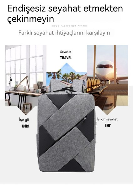 Iş Seyahati Sırt Çantası Üç Parçalı Set (Yurt Dışından)