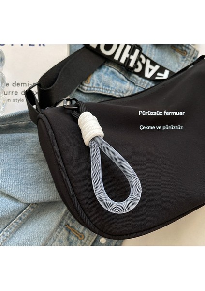 Hafif Crossbody Çanta Su Geçirmez Oxford Kumaş Dumpling Çanta (Yurt Dışından)