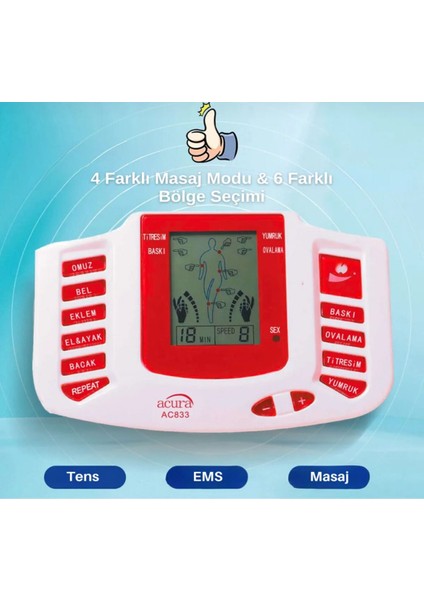 Ac 833 Tens Masaj Cihazı