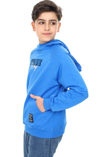 Erkek Çocuk Nakışlı Sweatshirt