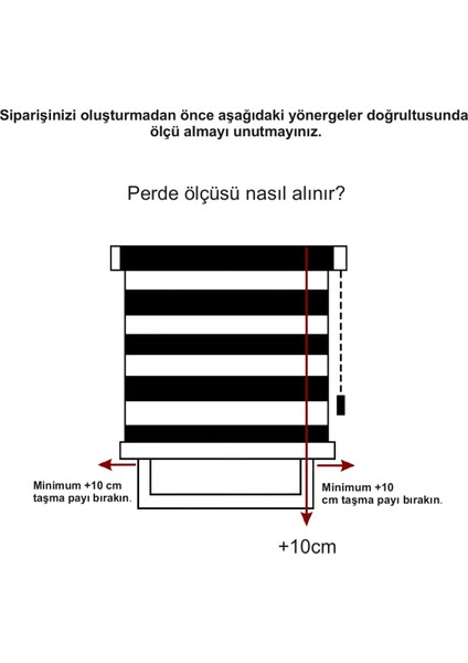 Ithal Ekru Pliseli Etek Dilimli Zebra Stor Perde