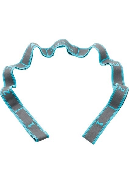 Yoga Çekme Kayışı Fitness Egzersiz Bale Germe Bant Döngü Blue_9 Döngüler (Yurt Dışından)