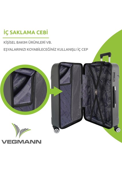 Vela Antrasit 2'li Valiz Seti Orta Boy ,kabin Boy fırsatları
