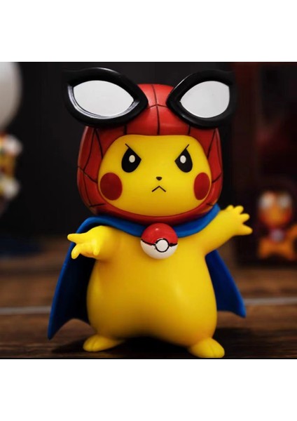 Marvel Pokemon Pikachu Çünkü Avengers Şekilli Kalıp Araba Süsleri (Yurt Dışından)