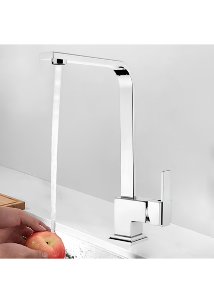 Side Kısa Kuğu Batarya Krom Lavabo Banyo Mutfak Musluğu Mermer Tezgah Üstü Çift Su Giriş Evye fırsatları