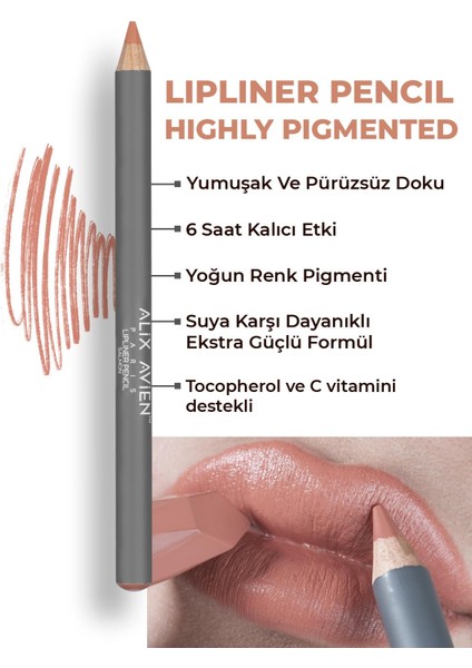 Dudak Kalemi Lipliner Pencil Salmon - Dağılma Yapmayan 6 Saate Kadar Kalıcı Etki