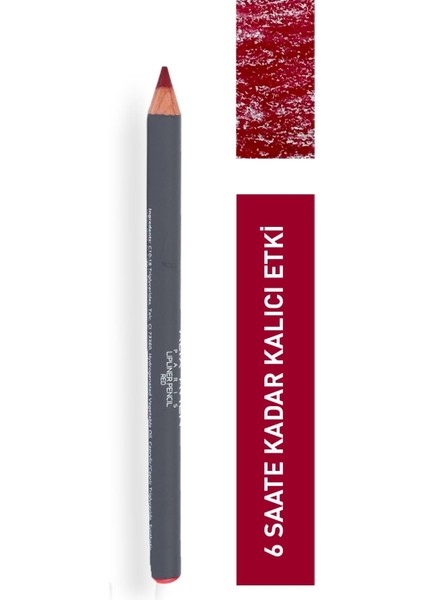 Dudak Kalemi Lipliner Pencil Red - Dağılma Yapmayan 6 Saate Kadar Kalıcı Etki