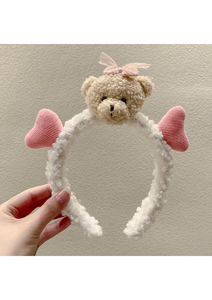 Yeni Sevimli Karikatür Yüz Yıkama Bandı ve Kafa Bandı, Yüz Yıkama Maskesi Kafa Bandı, Kaymaz Peluş Kafa Bandı (Yurt Dışından)