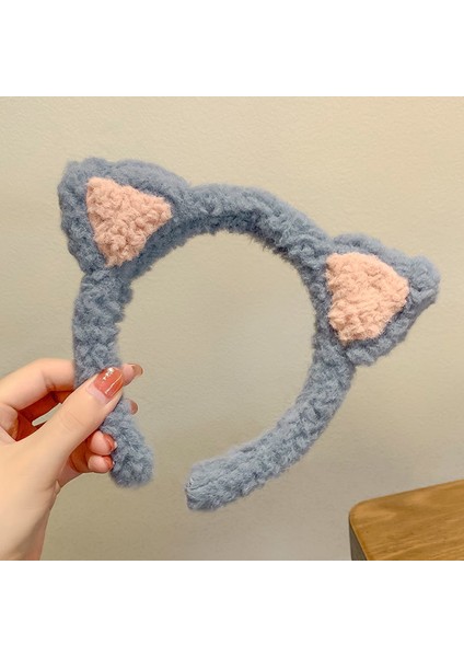 Yeni Sevimli Karikatür Yüz Yıkama Bandı ve Kafa Bandı, Yüz Yıkama Maskesi Kafa Bandı, Kaymaz Peluş Kafa Bandı (Yurt Dışından)