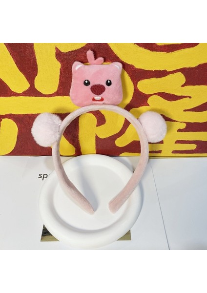 Yeni Sevimli Karikatür Yüz Yıkama Bandı ve Kafa Bandı, Yüz Yıkama Maskesi Kafa Bandı, Kaymaz Peluş Kafa Bandı (Yurt Dışından)