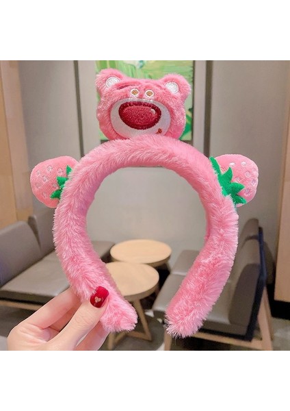 Yeni Sevimli Karikatür Yüz Yıkama Bandı ve Kafa Bandı, Yüz Yıkama Maskesi Kafa Bandı, Kaymaz Peluş Kafa Bandı (Yurt Dışından)