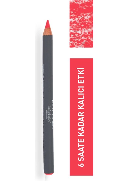 Dudak Kalemi Lipliner Pencil Vermilion - Dağılma Yapmayan 6 Saate Kadar Kalıcı Etki