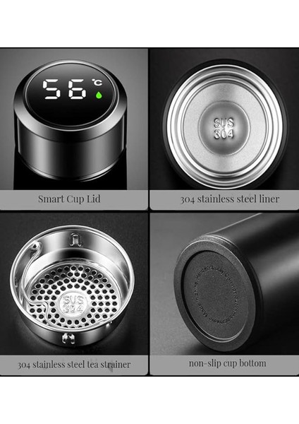 Kişiye Özel Siyah Renk Derece Göstergeli Termos fırsatları