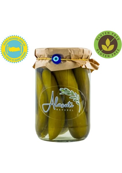 Alaçatı Doğal Çubuk Salata Turşusu 660CC Süzme 300 G E