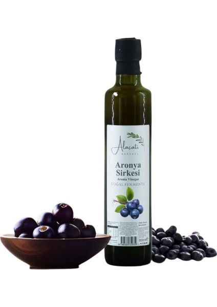 Alaçatı Naturel Aronya Sirkesi Doğal Fermente 500 ml E