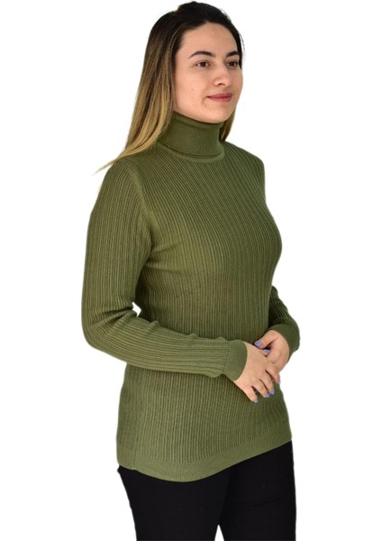 Kadın Büyük Beden Balıkçı Yaka Kazak R22897 BGL-ST03178-1 modelleri