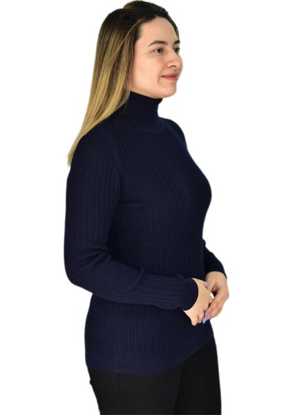 Kadın Büyük Beden Balıkçı Yaka Kazak R22897 BGL-ST03178-1 modelleri