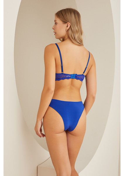 Saks Mavi Elpis Hafif Destekli Tek Sütyen modelleri