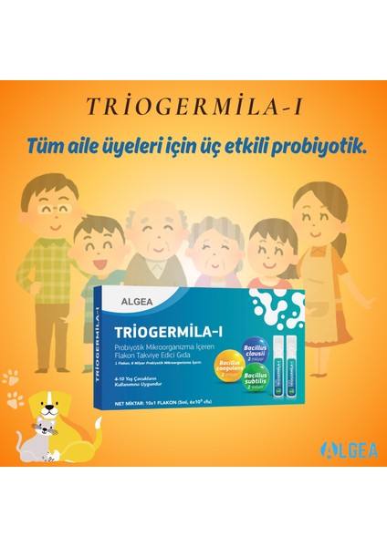 3 Farklı Mikroorganizma İçeren Sıvı Probiyotik 1 Kutu -10 Ampül