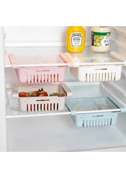 Buzdolabı Içi Geçmeli Düzenleyici Raf - Pratik Organizer Buzdolabı Çekmecesi fiyatları