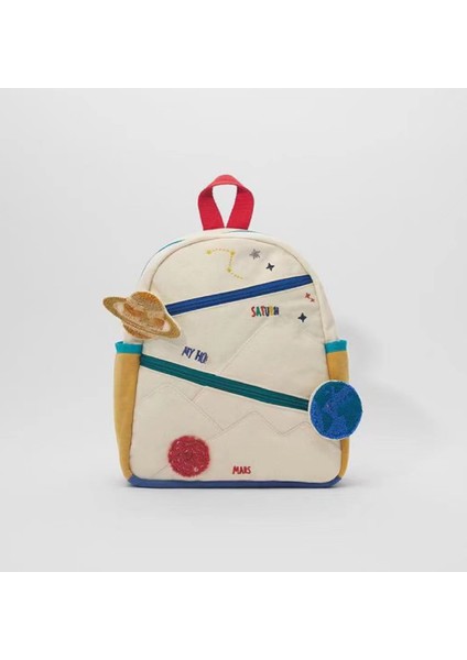 Çocuk Planet Colorblock Küçük Sırt Çantası (Yurt Dışından)