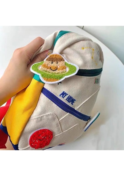 Çocuk Planet Colorblock Küçük Sırt Çantası (Yurt Dışından)