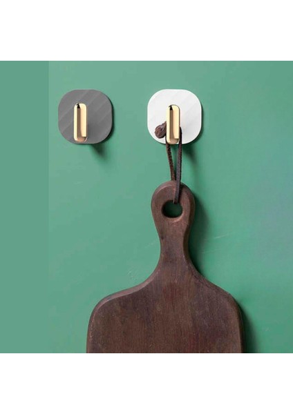 2li Yapışkanlı Retro Askılık Dolap Kapak Kulpu Gri (4825)