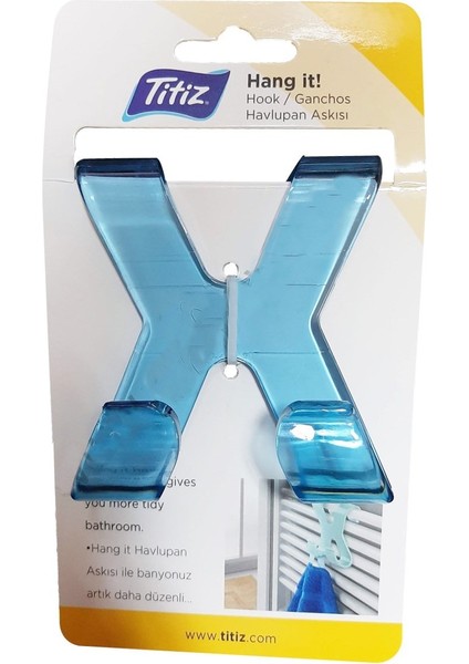 Hang It Pratik Kolay Taşımabilir Havlupan 2 Kancalı Banyo Askısı (4825)