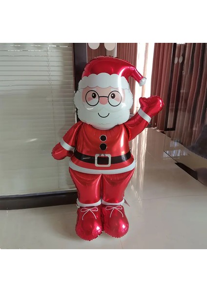 Büyük Boy Folyo Balon Noel Baba Figürlü (155 cm ) modelleri