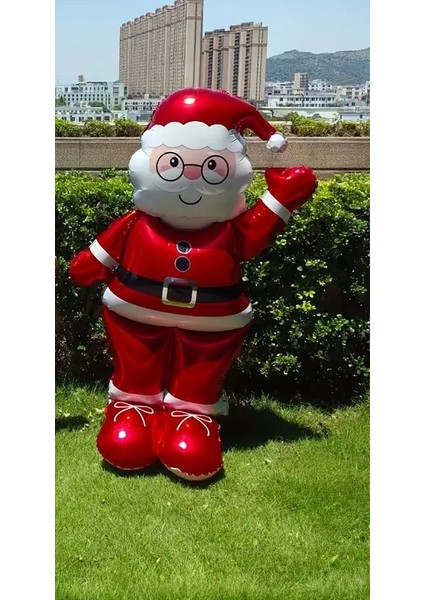 Büyük Boy Folyo Balon Noel Baba Figürlü (155 cm ) fırsatları
