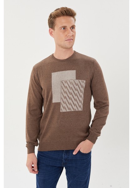 Geometrik Desen Serisi -1- Fit Triko Kazak- T-1272 fırsatları