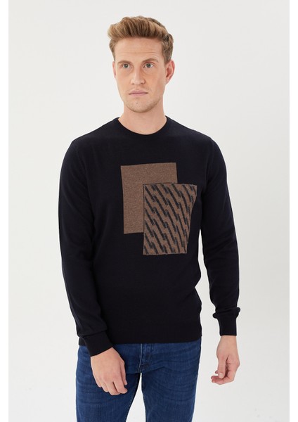 Geometrik Desen Serisi -1- Fit Triko Kazak- T-1272