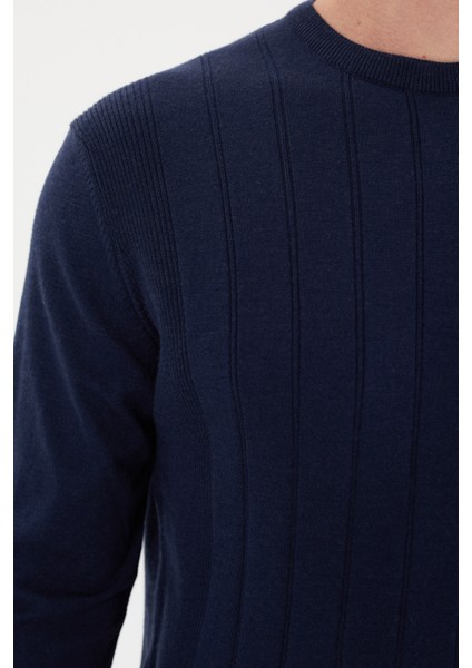Şeritli Regular Fit Triko KAZAK-T-6001