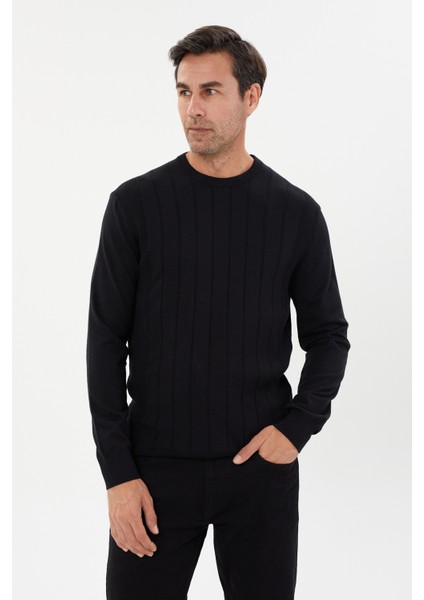 Şeritli Regular Fit Triko KAZAK-T-6001