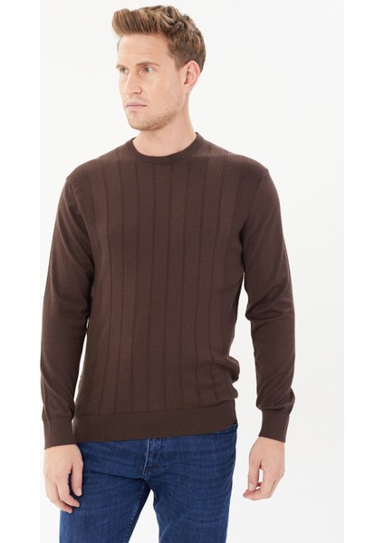 Şeritli Regular Fit Triko KAZAK-T-6001
