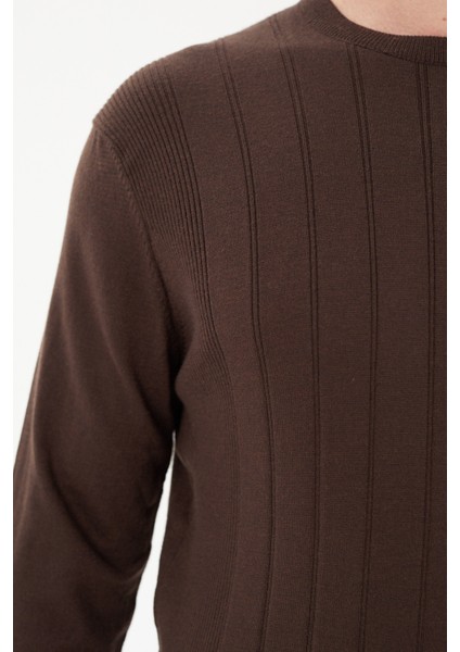Şeritli Regular Fit Triko KAZAK-T-6001