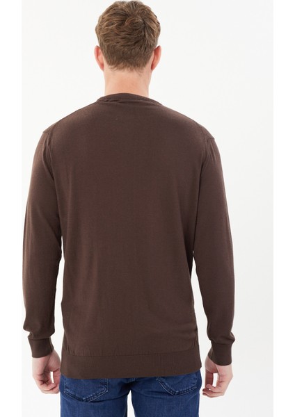 Şeritli Regular Fit Triko KAZAK-T-6001