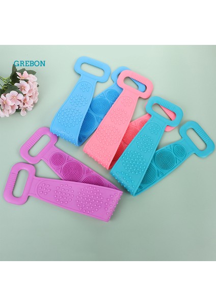 Pembe Stil Doğal Kıl Banyo Fırçası Peeling Vücut Masajı Duş Fırçası Spa Kadın Erkek Cilt Bakımı Uzatılmış Temizleyici Banyo (Yurt Dışından) fiyatları