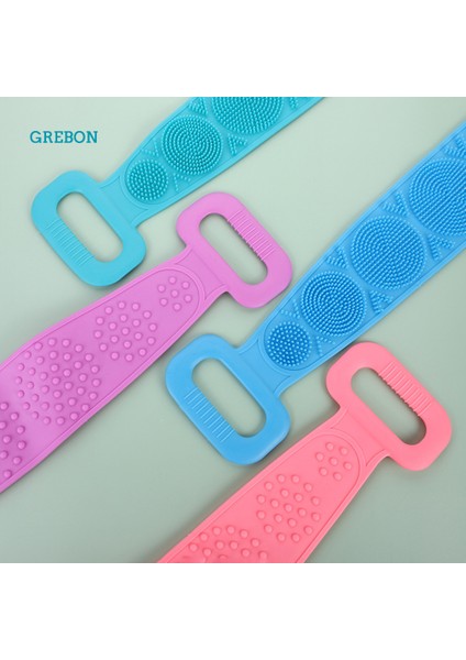 Pembe Stil Doğal Kıl Banyo Fırçası Peeling Vücut Masajı Duş Fırçası Spa Kadın Erkek Cilt Bakımı Uzatılmış Temizleyici Banyo (Yurt Dışından) modelleri