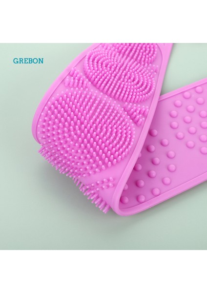 Pembe Stil Doğal Kıl Banyo Fırçası Peeling Vücut Masajı Duş Fırçası Spa Kadın Erkek Cilt Bakımı Uzatılmış Temizleyici Banyo (Yurt Dışından) fırsatları
