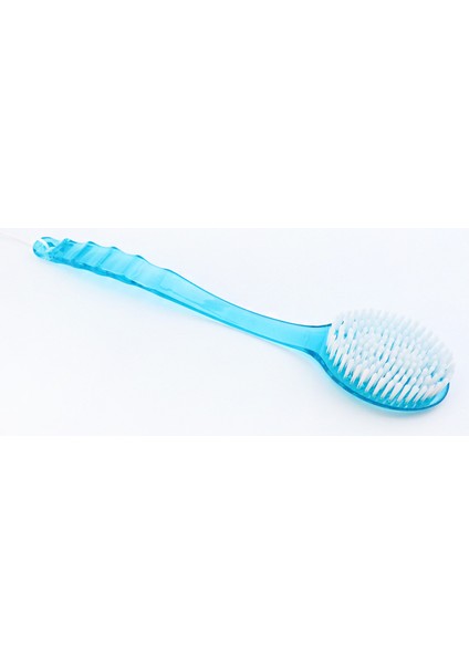 Mavi Stil Ev Yüzme Odası Banyo Fırçası Uzun Sap Ovalama Havlu Fırçası Peeling Masajcısı Peeling Duş Süngeri Fırça (Yurt Dışından)
