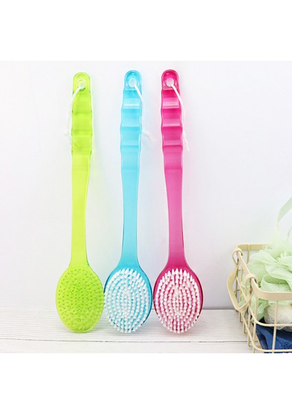 Mavi Stil Ev Yüzme Odası Banyo Fırçası Uzun Sap Ovalama Havlu Fırçası Peeling Masajcısı Peeling Duş Süngeri Fırça (Yurt Dışından) fiyatları
