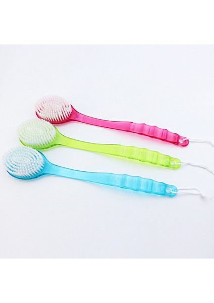 Mavi Stil Ev Yüzme Odası Banyo Fırçası Uzun Sap Ovalama Havlu Fırçası Peeling Masajcısı Peeling Duş Süngeri Fırça (Yurt Dışından) indirimleri