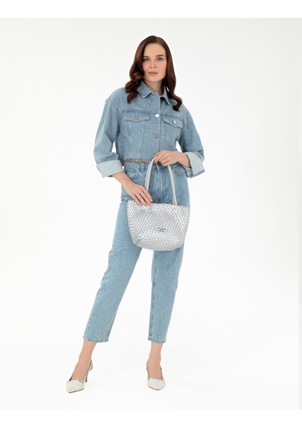 Kadın Gri Omuz Çantası 50312317-VR107