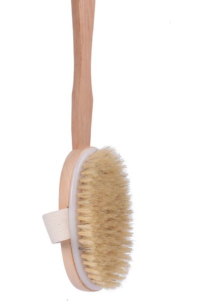 25X8CM Tarzı Doğal Kıl Spa Vücut Fırçası Uzun Saplı Banyo Duş Kıl Fırçası (Yurt Dışından) modelleri