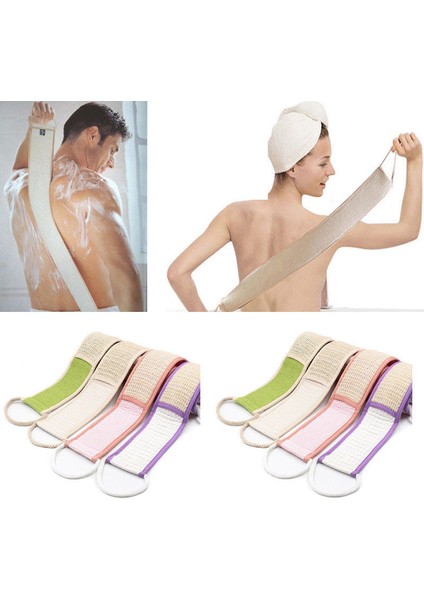 Mavi Stil 70X8 cm Yumuşak Lofah Sırt Fırçası Erkekler Kadınlar Banyo Havlu Peeling Lofah Masajı Için Duş Vücut Cilt Sağlığı Temizlik (Yurt Dışından) modelleri