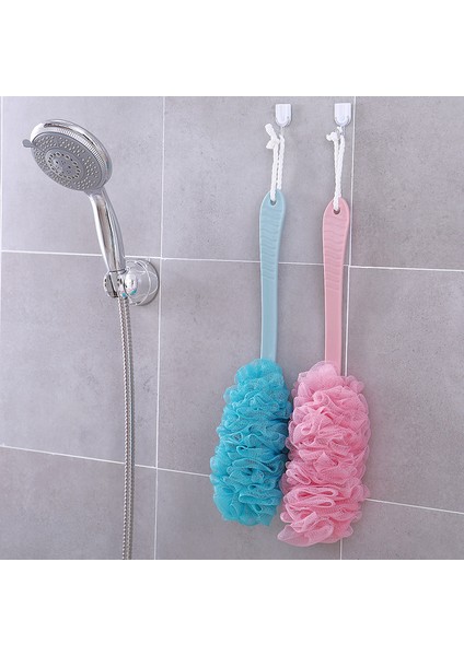 Mavi Stil Uzun Saplı Fırça Cilt Masajı Vücut Scrubber Sünger Cilt Bakımı Banyo Peeling Fırçaları (Yurt Dışından) modelleri