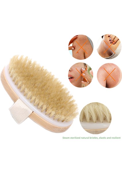 Fırçalama Stili Taşınabilir Doğal Kıllı Spa Vücut Fırçası - Banyo ve Duş Için Eksfoliye Edici Vücut Fırçası (Yurt Dışından) indirimleri