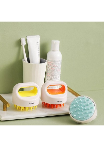 Gri Stil Kafa Vücut Yumuşak Kuru Islak Iki Kaymaz Fırça Banyo Masaj Fırçası Masaj Losyon Fırçası Yeni - Silikon Şampuan Fırçası (Yurt Dışından) modelleri